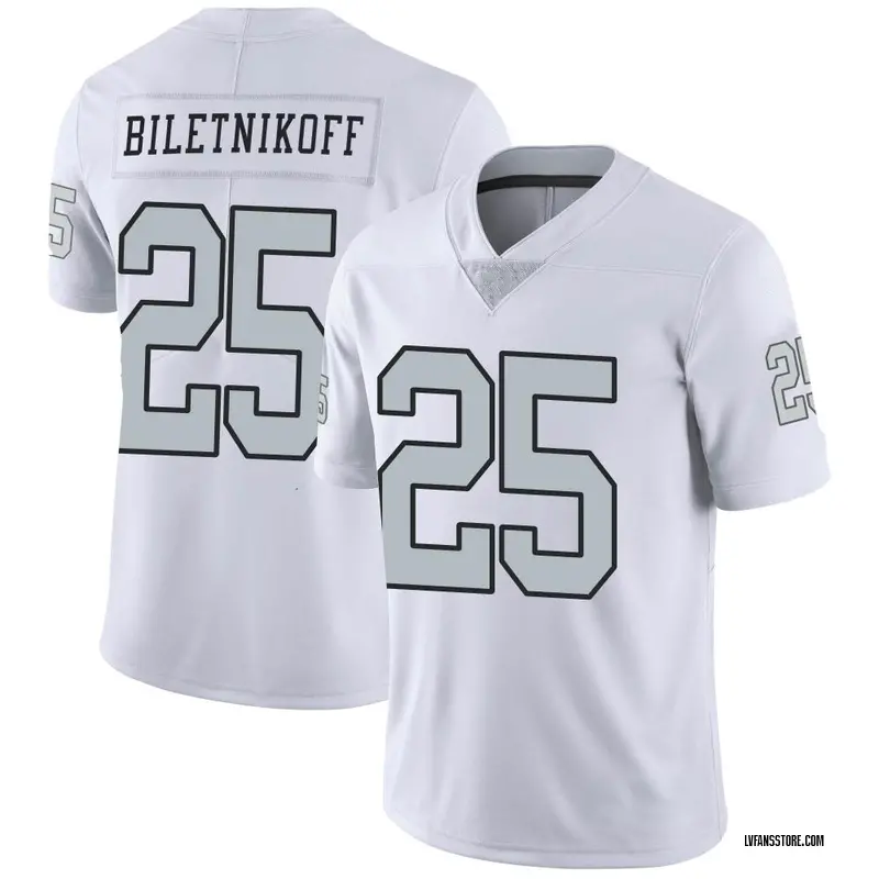 Men's White Limited Fred Biletnikoff Las Vegas Color Rush Jersey