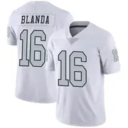 Men's White Limited George Blanda Las Vegas Color Rush Jersey