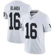 Men's White Limited George Blanda Las Vegas Vapor Untouchable Jersey