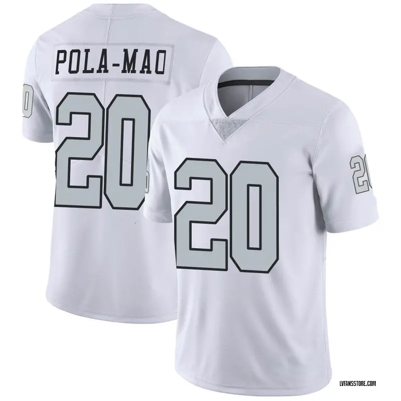 Men's White Limited Isaiah Pola-Mao Las Vegas Color Rush Jersey