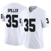 Men's White Limited Isaiah Spiller Las Vegas Vapor F.U.S.E. Jersey