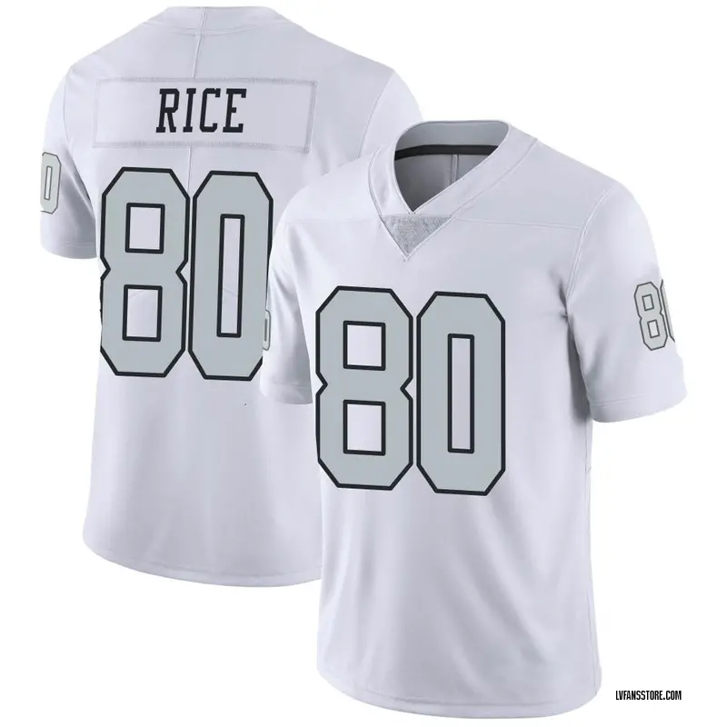 Men's White Limited Jerry Rice Las Vegas Color Rush Jersey