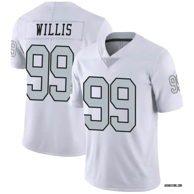 Men's White Limited Jordan Willis Las Vegas Color Rush Jersey