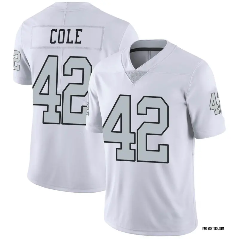 Men's White Limited Qwynnterrio Cole Las Vegas Color Rush Jersey