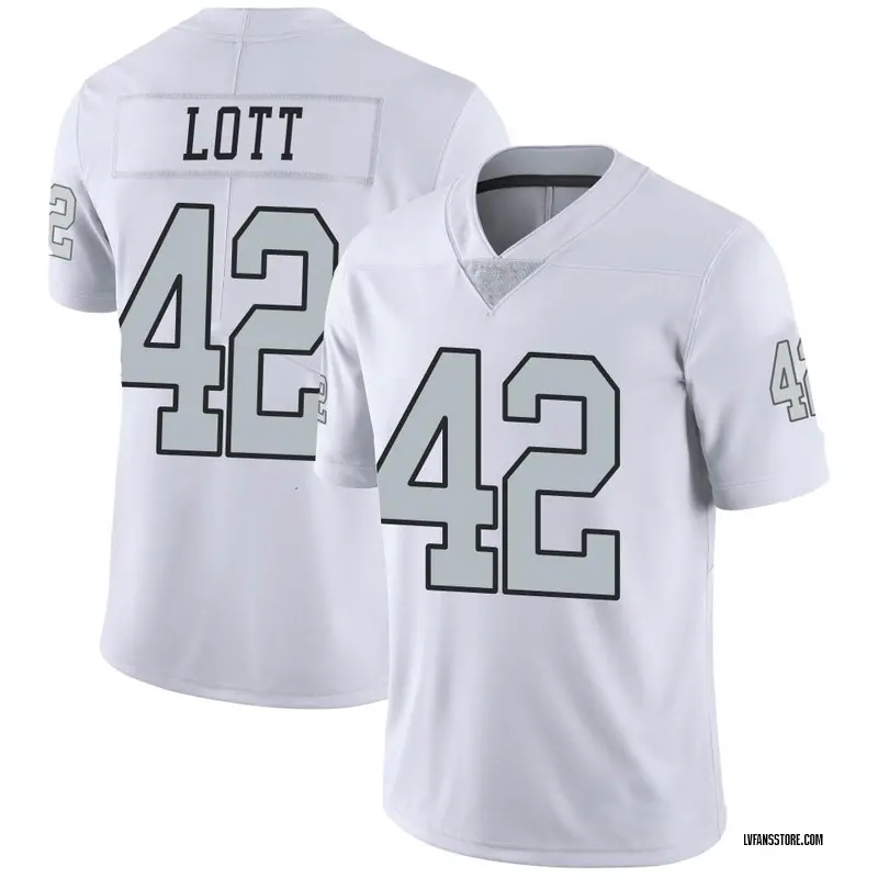 Men's White Limited Ronnie Lott Las Vegas Color Rush Jersey