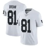 Men's White Limited Tim Brown Las Vegas Vapor Untouchable Jersey