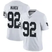 Men's White Limited Tyler Manoa Las Vegas Vapor Untouchable Jersey