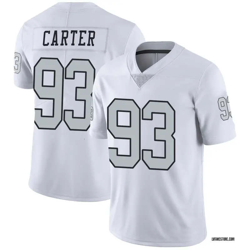 Men's White Limited Zach Carter Las Vegas Color Rush Jersey