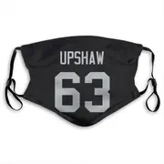 Wilson Gene Upshaw Name & Number Black Las Vegas Raiders Face Mask