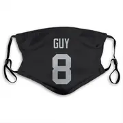 Wilson Ray Guy Name & Number Black Las Vegas Raiders Face Mask