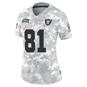 Women's Arctic Camo Limited Alex Bachman Las Vegas 2024 Salute to Service Jersey