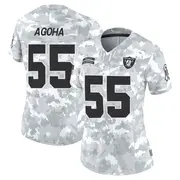 Women's Arctic Camo Limited David Agoha Las Vegas 2024 Salute to Service Jersey