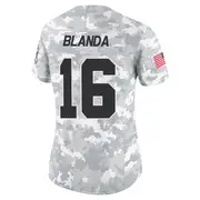 Women's Arctic Camo Limited George Blanda Las Vegas 2024 Salute to Service Jersey