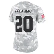 Women's Arctic Camo Limited Isaiah Pola-Mao Las Vegas 2024 Salute to Service Jersey