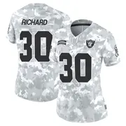 Women's Arctic Camo Limited Jalen Richard Las Vegas 2024 Salute to Service Jersey