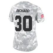 Women's Arctic Camo Limited Jalen Richard Las Vegas 2024 Salute to Service Jersey