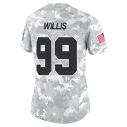 Women's Arctic Camo Limited Jordan Willis Las Vegas 2024 Salute to Service Jersey