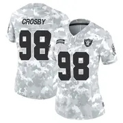 Women's Arctic Camo Limited Maxx Crosby Las Vegas 2024 Salute to Service Jersey