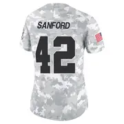 Women's Arctic Camo Limited Phalen Sanford Las Vegas 2024 Salute to Service Jersey