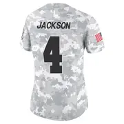 Women's Arctic Camo Limited Shedrick Jackson Las Vegas 2024 Salute to Service Jersey