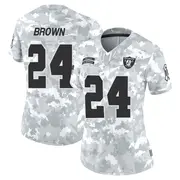 Women's Arctic Camo Limited Willie Brown Las Vegas 2024 Salute to Service Jersey