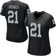 Women's Black Game Cliff Branch Las Vegas Team Color Jersey