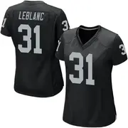 Women's Black Game Cre'Von LeBlanc Las Vegas Team Color Jersey