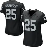 Women's Black Game Decamerion Richardson Las Vegas Team Color Jersey