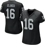 Women's Black Game George Blanda Las Vegas Team Color Jersey