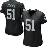 Women's Black Game Malcolm Koonce Las Vegas Team Color Jersey