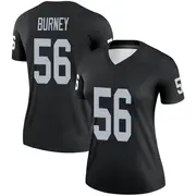 Women's Black Legend Amari Burney Las Vegas Jersey