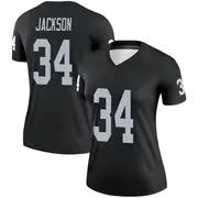 Women's Black Legend Bo Jackson Las Vegas Jersey