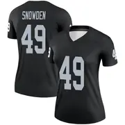 Women's Black Legend Charles Snowden Las Vegas Jersey