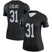 Women's Black Legend Cre'Von LeBlanc Las Vegas Jersey