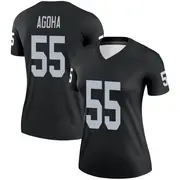 Women's Black Legend David Agoha Las Vegas Jersey