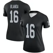 Women's Black Legend George Blanda Las Vegas Jersey