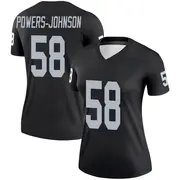 Women's Black Legend Jackson Powers-Johnson Las Vegas Jersey