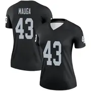 Women's Black Legend Kana'i Mauga Las Vegas Jersey