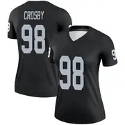 Women's Black Legend Maxx Crosby Las Vegas Jersey