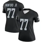 Women's Black Legend Thayer Munford Jr. Las Vegas Jersey