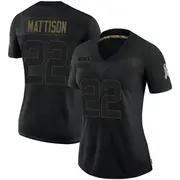 Women's Black Limited Alexander Mattison Las Vegas 2020 Salute To Service Jersey