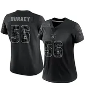 Women's Black Limited Amari Burney Las Vegas Reflective Jersey