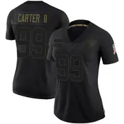 Women's Black Limited Andre Carter II Las Vegas 2020 Salute To Service Jersey