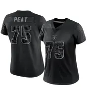 Women's Black Limited Andrus Peat Las Vegas Reflective Jersey