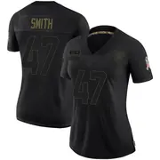 Women's Black Limited Brandon Smith Las Vegas 2020 Salute To Service Jersey