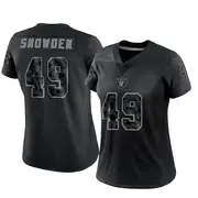 Women's Black Limited Charles Snowden Las Vegas Reflective Jersey