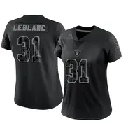 Women's Black Limited Cre'Von LeBlanc Las Vegas Reflective Jersey