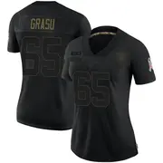 Women's Black Limited Hroniss Grasu Las Vegas 2020 Salute To Service Jersey