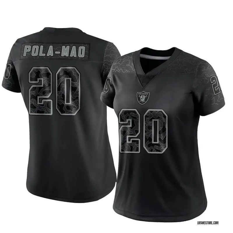 Isaiah Pola-Mao Las Vegas Raiders Youth by One Color T-Shirt - Ash