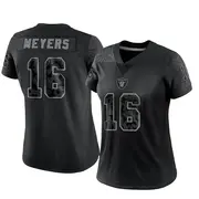 Women's Black Limited Jakobi Meyers Las Vegas Reflective Jersey